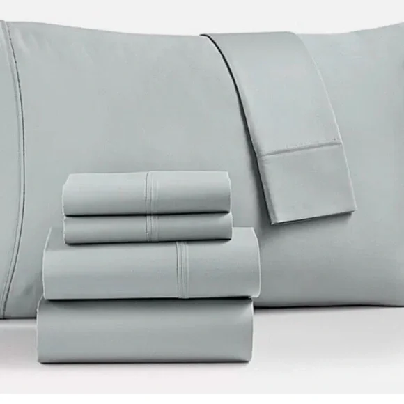 NEW Fairfield Square Brookline 1400 Thread Count 6 Pc. Set, Queen, Seaglass
